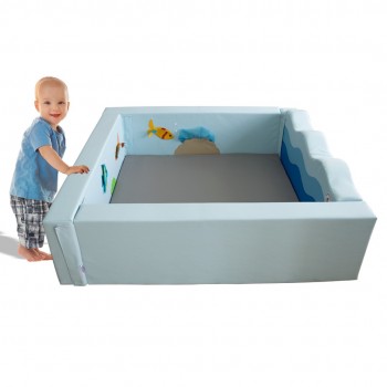 Piscina de pelotas ondas (120 cm x 120 cm)