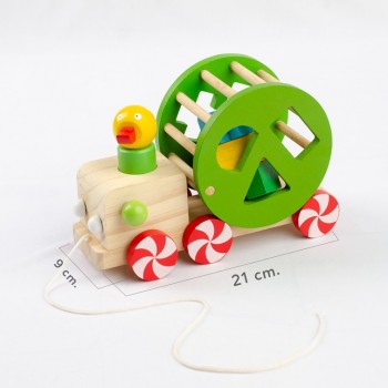 Pato alcancía de figuras geométricas 2