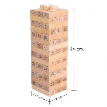 Jenga numérica grande x54 piezas 2