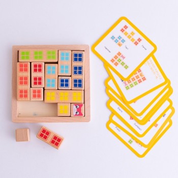 Juego de tetris en madera (con cartillas) 2