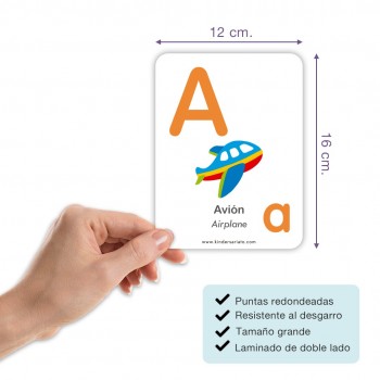 Flashcards abecedario imprenta x 26 2