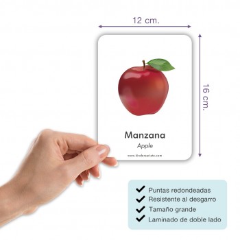Flashcards frutas x 25 2