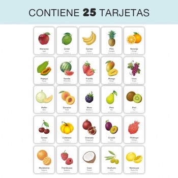 Flash Cards Las frutas