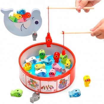 Juego de pesca magnetico 3D (Three ways of fishing game)