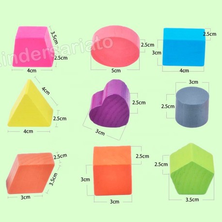 Alcancía cubo de figuras geométricas (Thirteen hole)