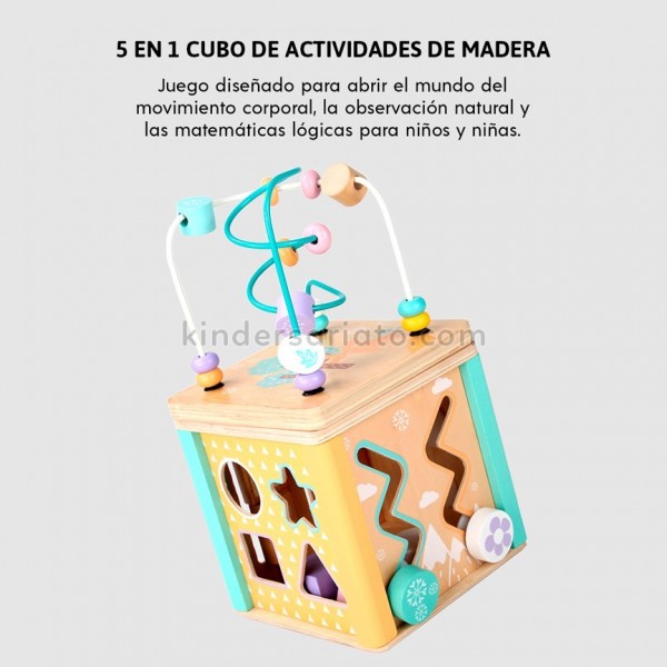 Cubo Didactico Mesa Actividades Bebe Juguetes Niños 1 Año 5