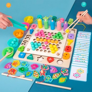 Tablero Montessori multifunción pesca 2