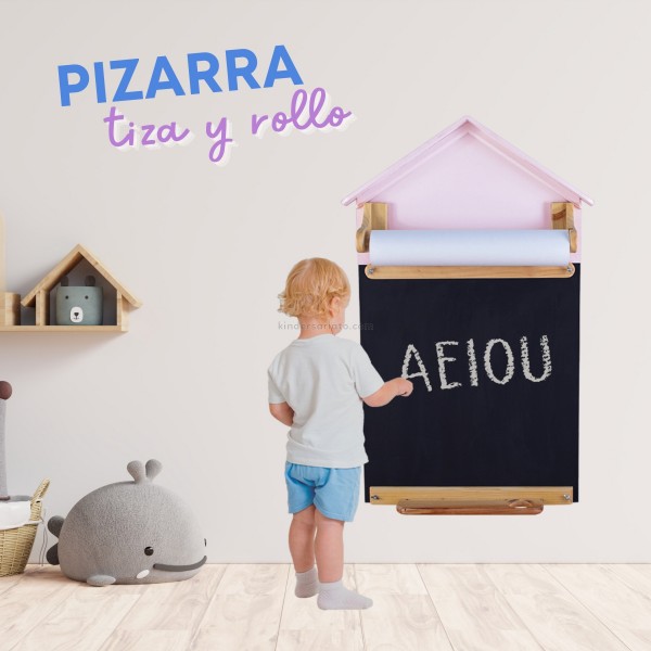 Panel pizarra porta rollo (Homeschooling)