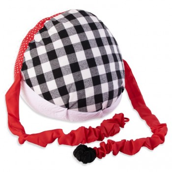 Balón sensorial con sonajero y manilla (blanco, rojo y...
