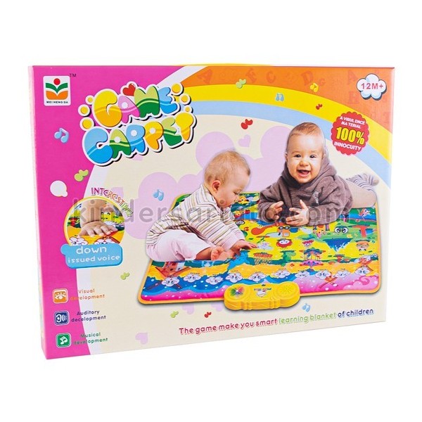  Alfombra de Juego Sensorial y de Aprendizaje Para Bebés,  Alfombra de juego Plegable y Reversible para bebés y niños pequeños,  Alfombra de juego para gatear extra grande, 70 x 77.5 x