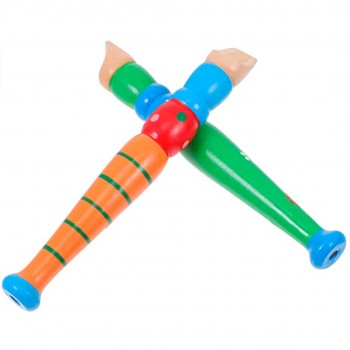 Flauta de madera - unidad - colores al azar 2