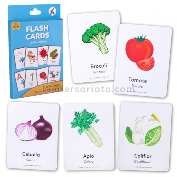 Flashcards Vegetales x 25