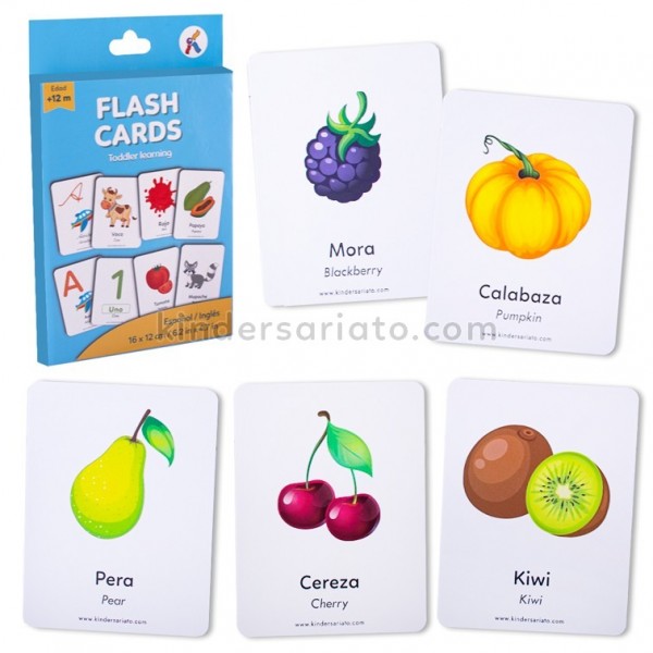 Flashcards frutas x 25