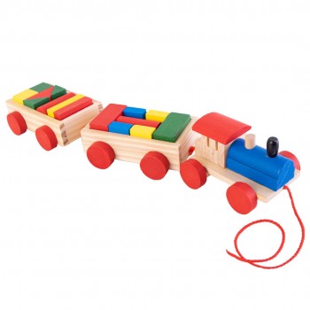 Tren bloques de construcción x 15 piezas