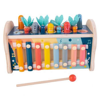 Banca de martillar León - juego de encaje, motricidad, coordinación ojo-mano 2