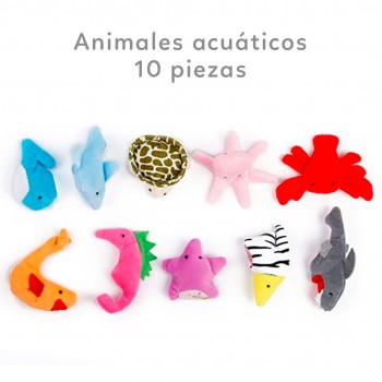 Títeres de dedo - Animales acuáticos (10 piezas) 2