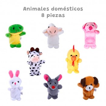 Títeres de dedo - Animales domésticos (8 piezas) 2