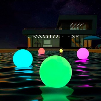 Paquete de 4 luces led - bolas de colores 2