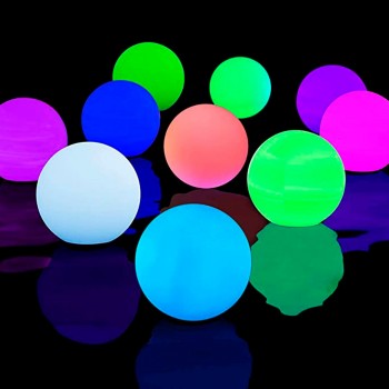 Paquete de 4 luces led - bolas de colores