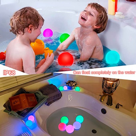 Paquete de 4 luces led - bolas de colores