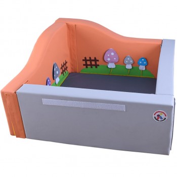Piscina de pelotas - Paredes altas Naranja 2