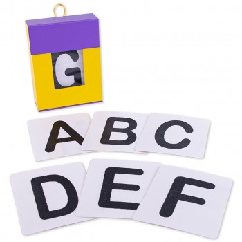 Letras de lija - Alfabeto texturizado (28 tarjetas)