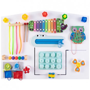 Panel sensorial Montessori (80 x 60) - Busy board,...