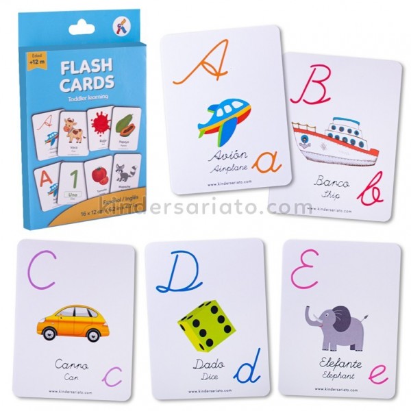 Flashcards abecedario cursiva x 26