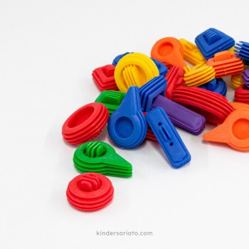 Lego Figuras Curvas Ranuradas (43 piezas)