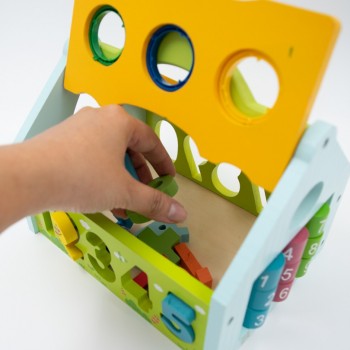 Juguetes Montessori para niños y niñas de 1 año, juguetes Montessori para  caminantes de 1 a 2 años con ruedas 6 en 1, cubo de actividades para bebés