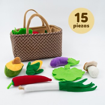 Canasta de vegetales (Felpa)