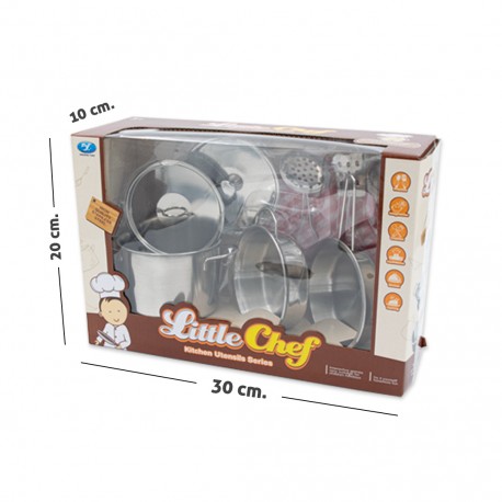 Juego de cocina - Versión real x 9 piezas