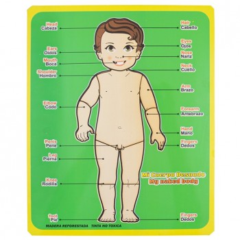 Encajable Mi cuerpo desnudo x 10 piezas - Español e Inglés 2