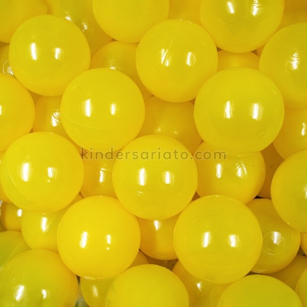 Paquete 250 pelotas amarillas - Bolas para piscina, sin ftalatos, sin BPA, sin PVC, no tóxico