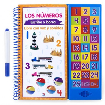 Libro Los números escribe y borra