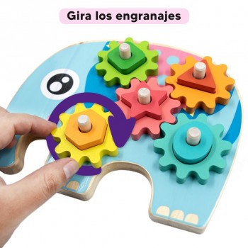 Juguete de engranaje elefante 2