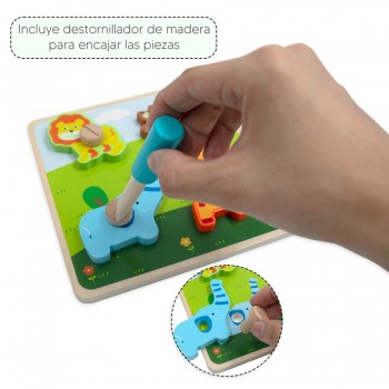Tablero para atornillar animales salvajes 2