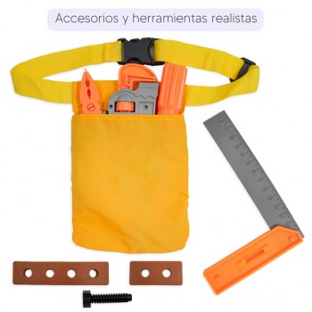 Disfraz chaleco construcción en tela 2