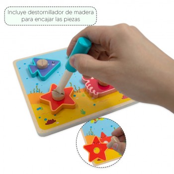 Tablero para atornillar animales marinos 2