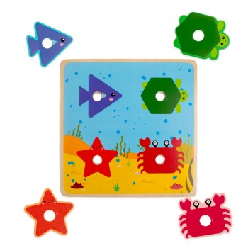 Tablero para atornillar animales marinos
