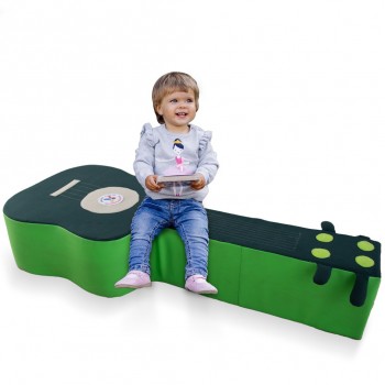 Pouffe de Guitarra - Sillón, asiento acolchado