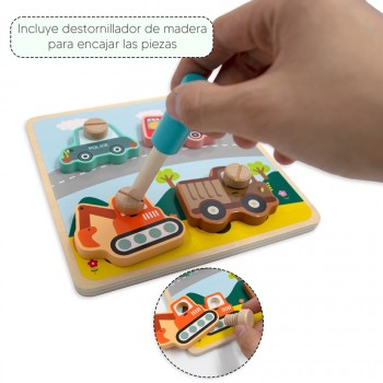 Tablero para atornillar medios de transporte 2