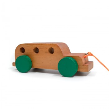 Carrito de arrastre en madera clásico