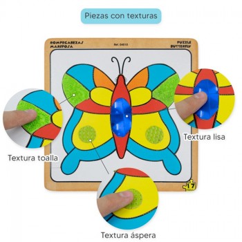 Rompecabezas Texturizado Mariposa (17 piezas) 2