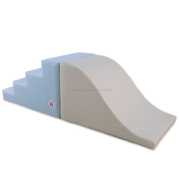 Kit escalera y rampa curva (2 piezas) - Medium