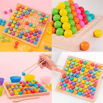 Tablero de cuentas Montessori - clip beads 2