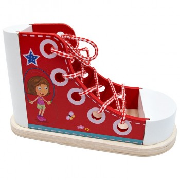 Bota roja para coser