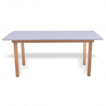 Mesa preescolar de madera (120 x 60 cm.) Gris 2