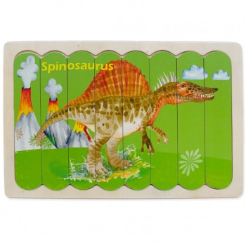 Rompecabezas palitos de helado - Spinosaurus y...