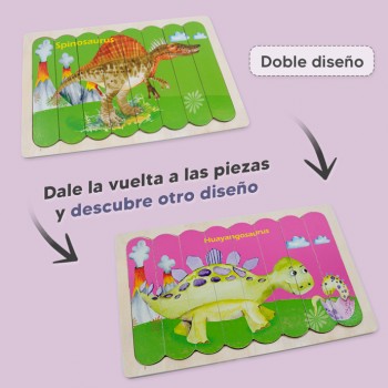 Rompecabezas palitos de helado - Spinosaurus y... 2